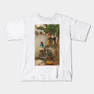 An Orange Garden by John William Waterhouse Kids T-Shirt